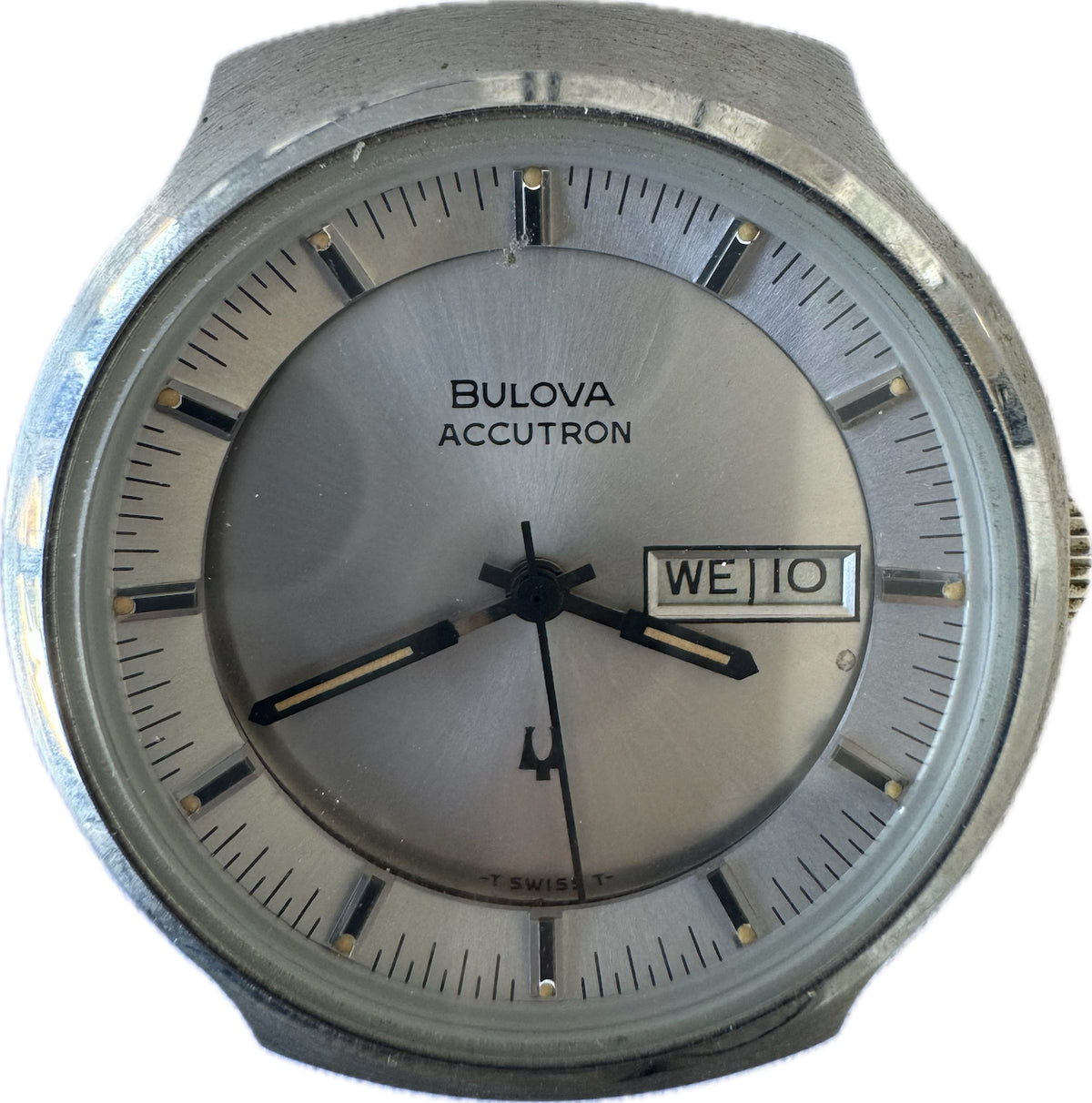 Vintage Bulova Accutron Men's Tuning Fork Wristwatch 231 Swiss Steel for Parts