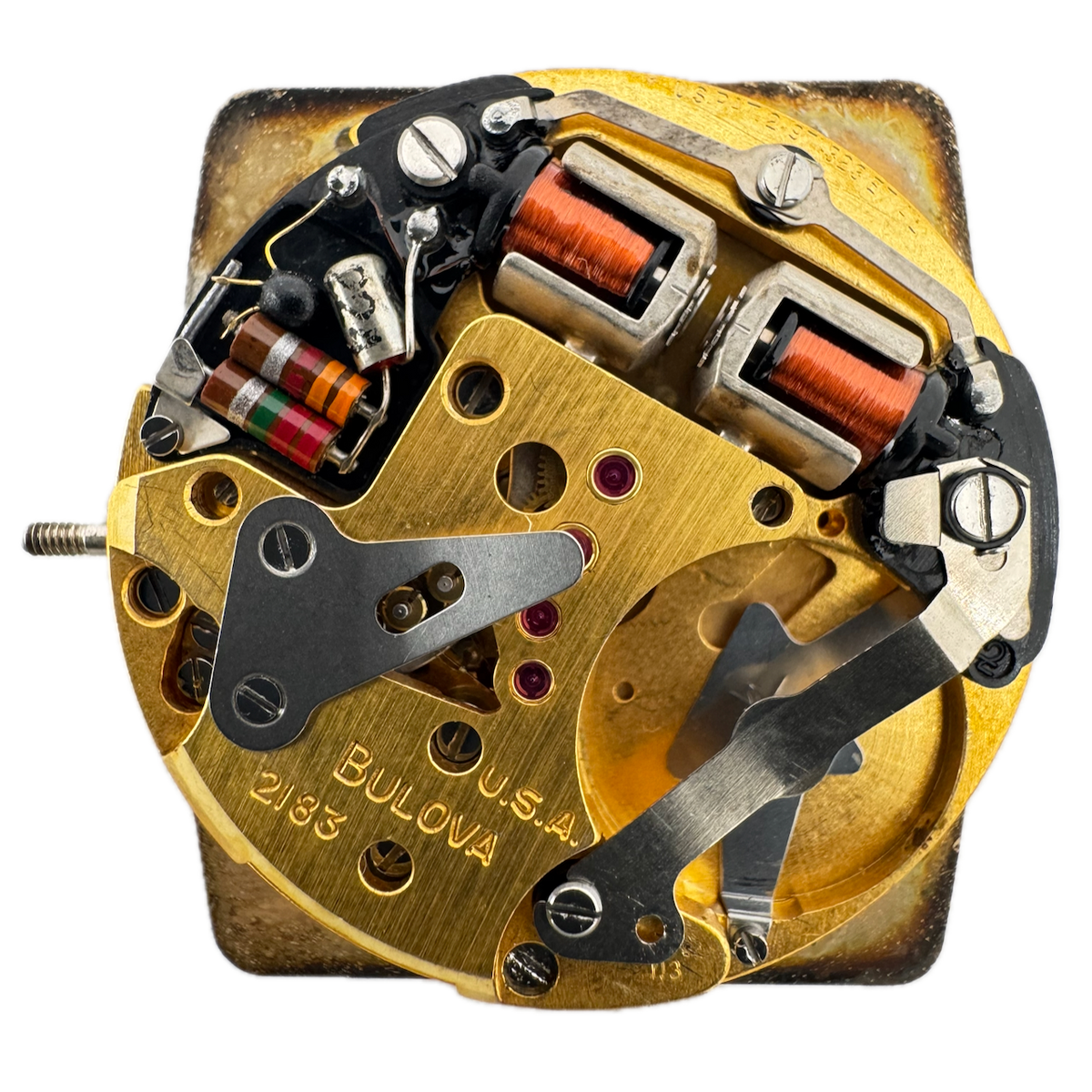 Vintage 28.5mm 1971 Bulova Accutron Tuning Fork Wristwatch Movement 218 3