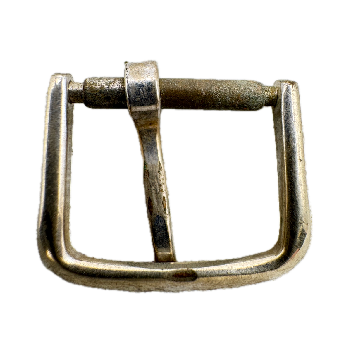 Vintage 13.5mm Omega Men's Wristwatch Band Buckle White Gold Filled Swiss Made