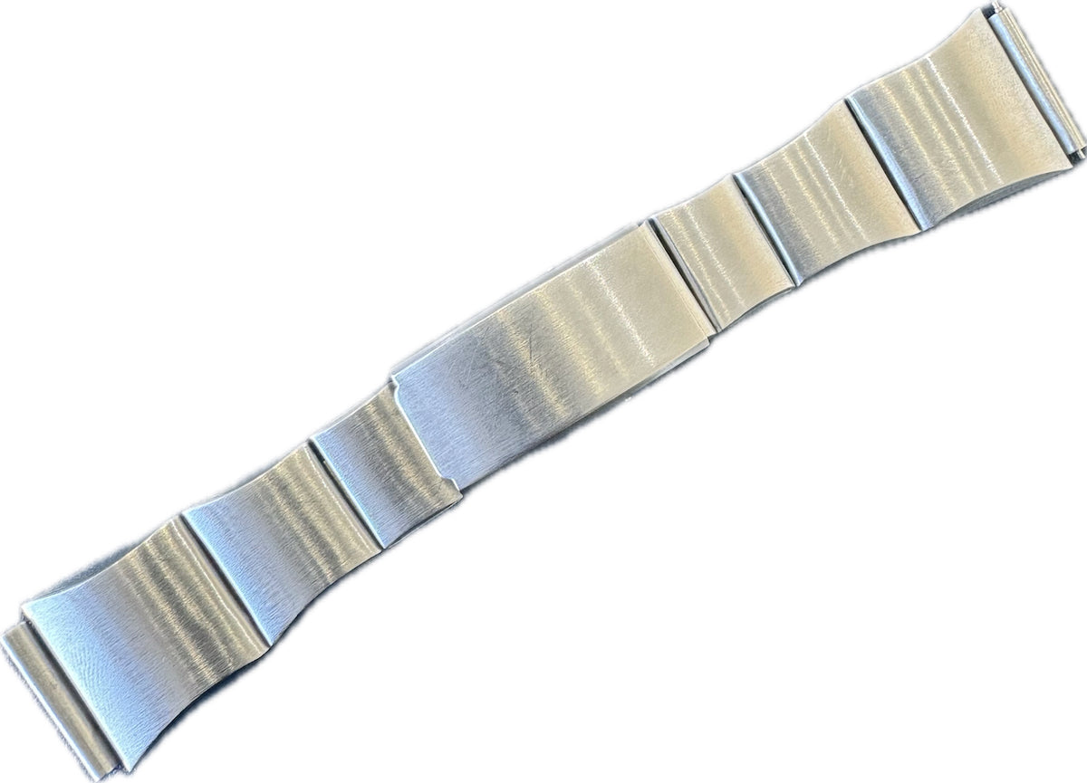 Vintage 20mm Men's Wristwatch Bracelet Stainless Steel Deployment for LCD / LED