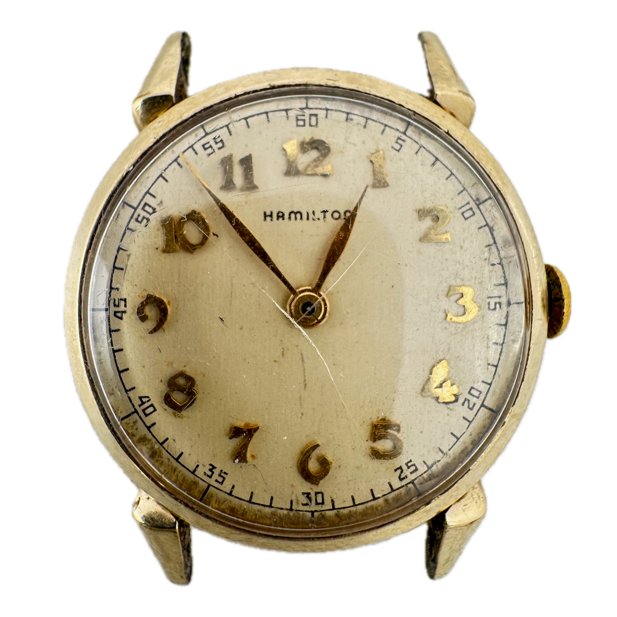 Vintage 29mm Hamilton 18 Jewel Men's Mechanical Wristwatch 748 USA 10k GF