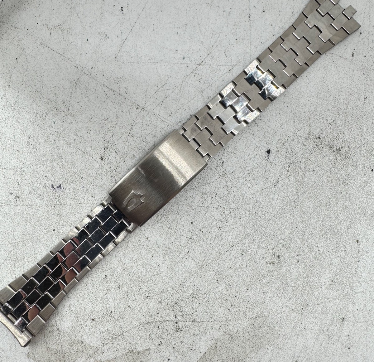 Vintage 21mm Accutron Men's Wristwatch Bracelet Stainless Steel Deployant
