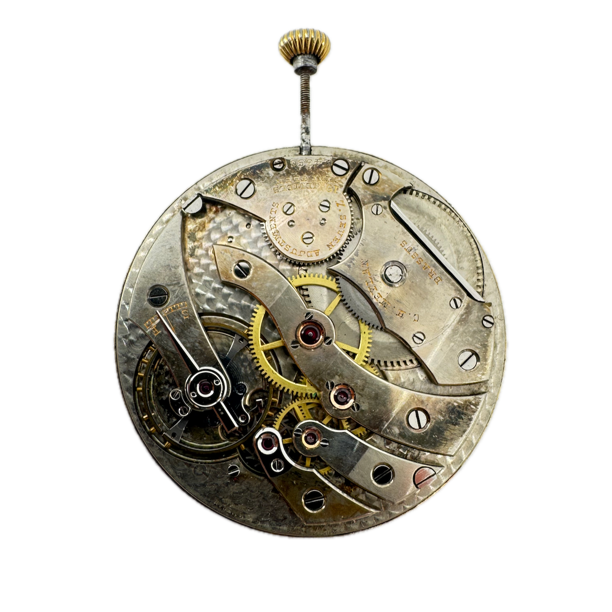 Antique 39mm C.H. Meylan 19J Mechanical Pocket Watch Movement High Grade Thin