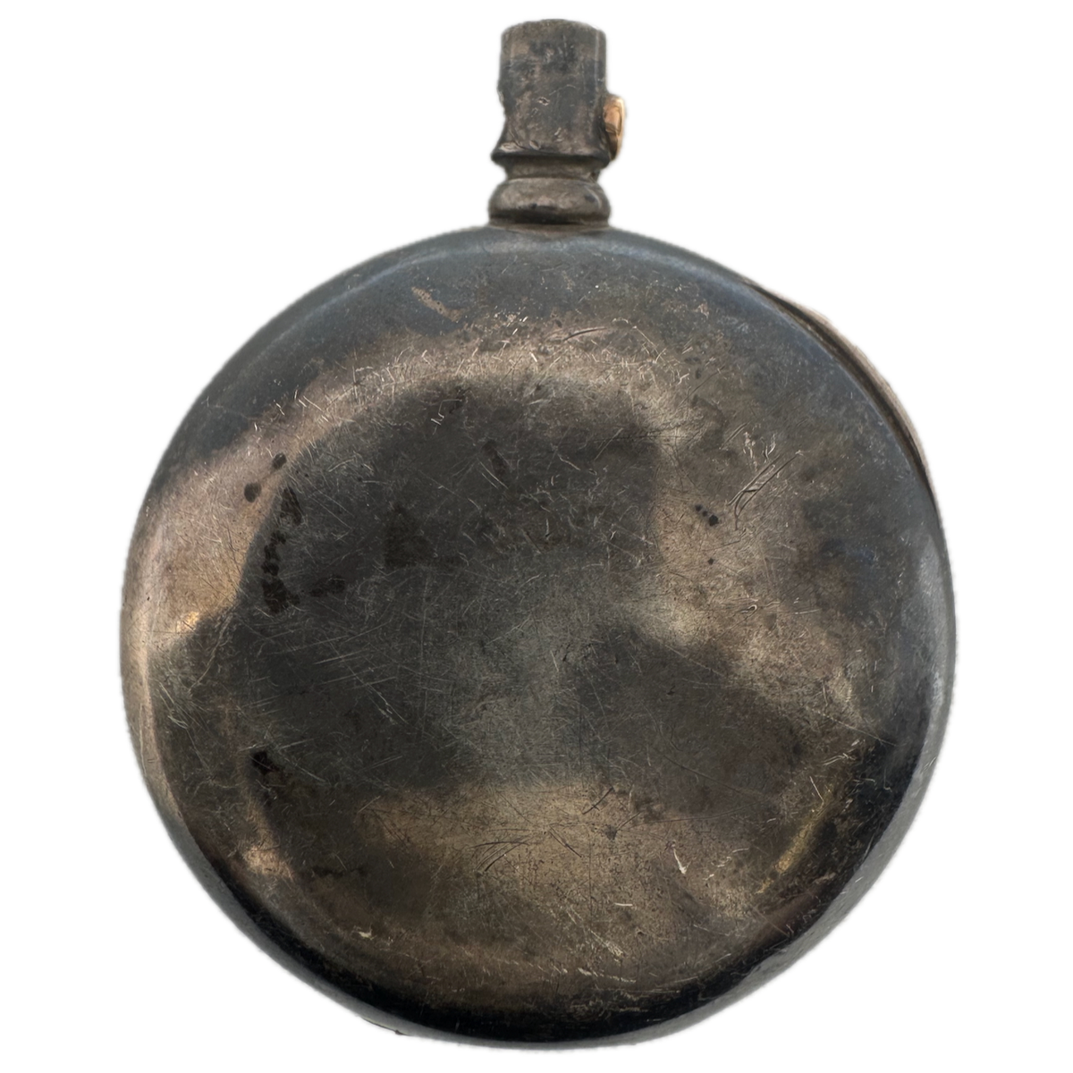 Antique 18S Dueber Open Face Pocket Watch Case for Pendant Wind Coin Silver USA