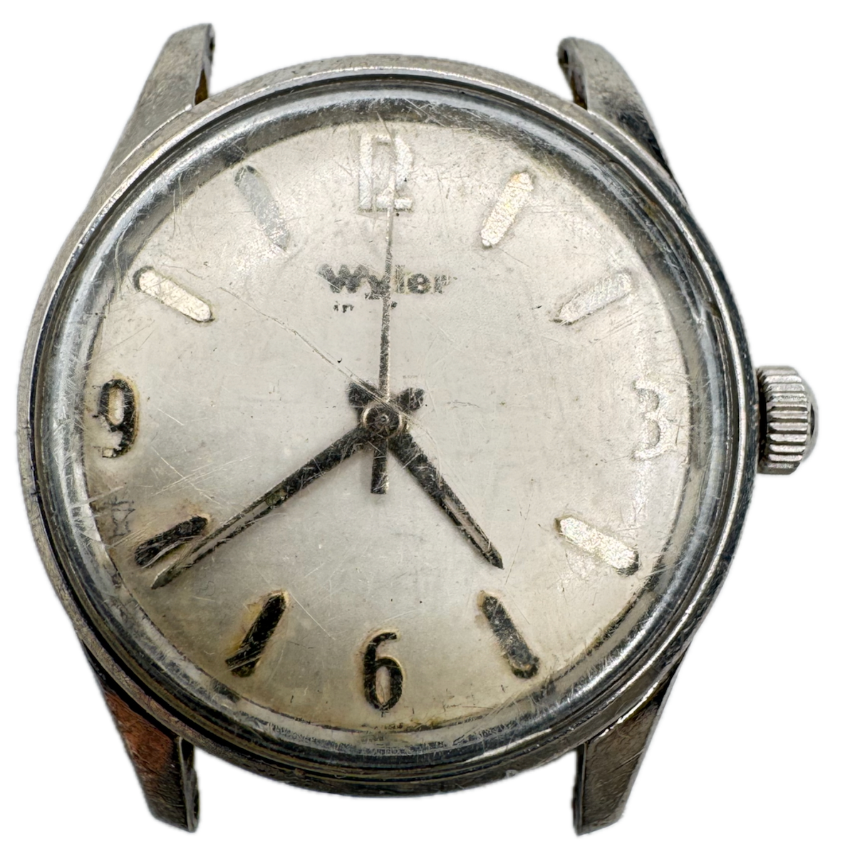 Vintage Wyler One Piece Dress Men's Automatic Wristwatch Swiss Stainless Steel