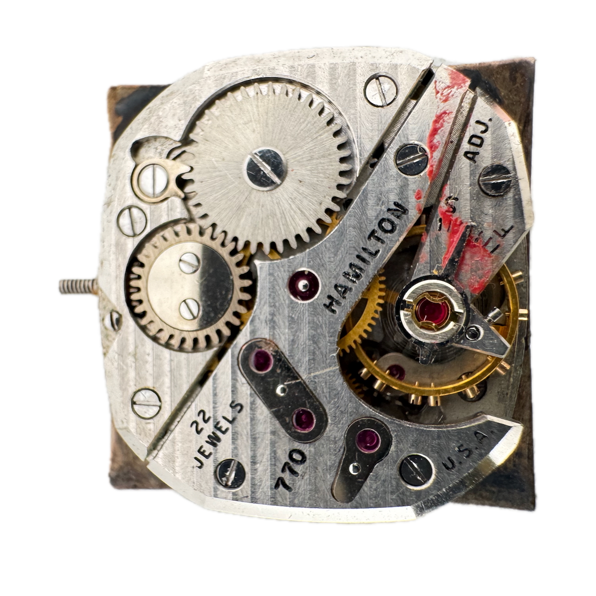 Vintage Hamilton 22 Jewel Mechanical Men's Wristwatch Movement 770 USA fRepair