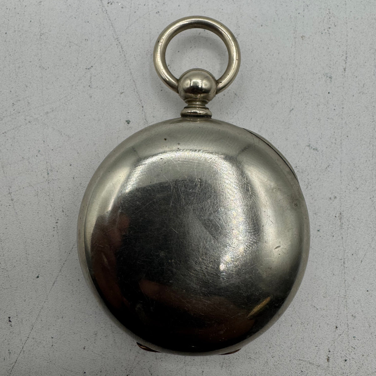 Antique 18s Keystone Open Face Pocket Watch Case for Key Wind Silveroid USA