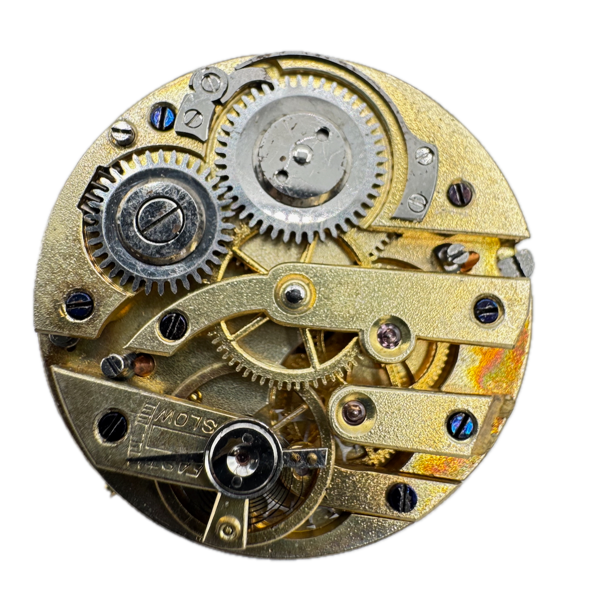 Antique 26.5mm Unbranded Fancy Mechanical Pocket Watch Movement Swiss
