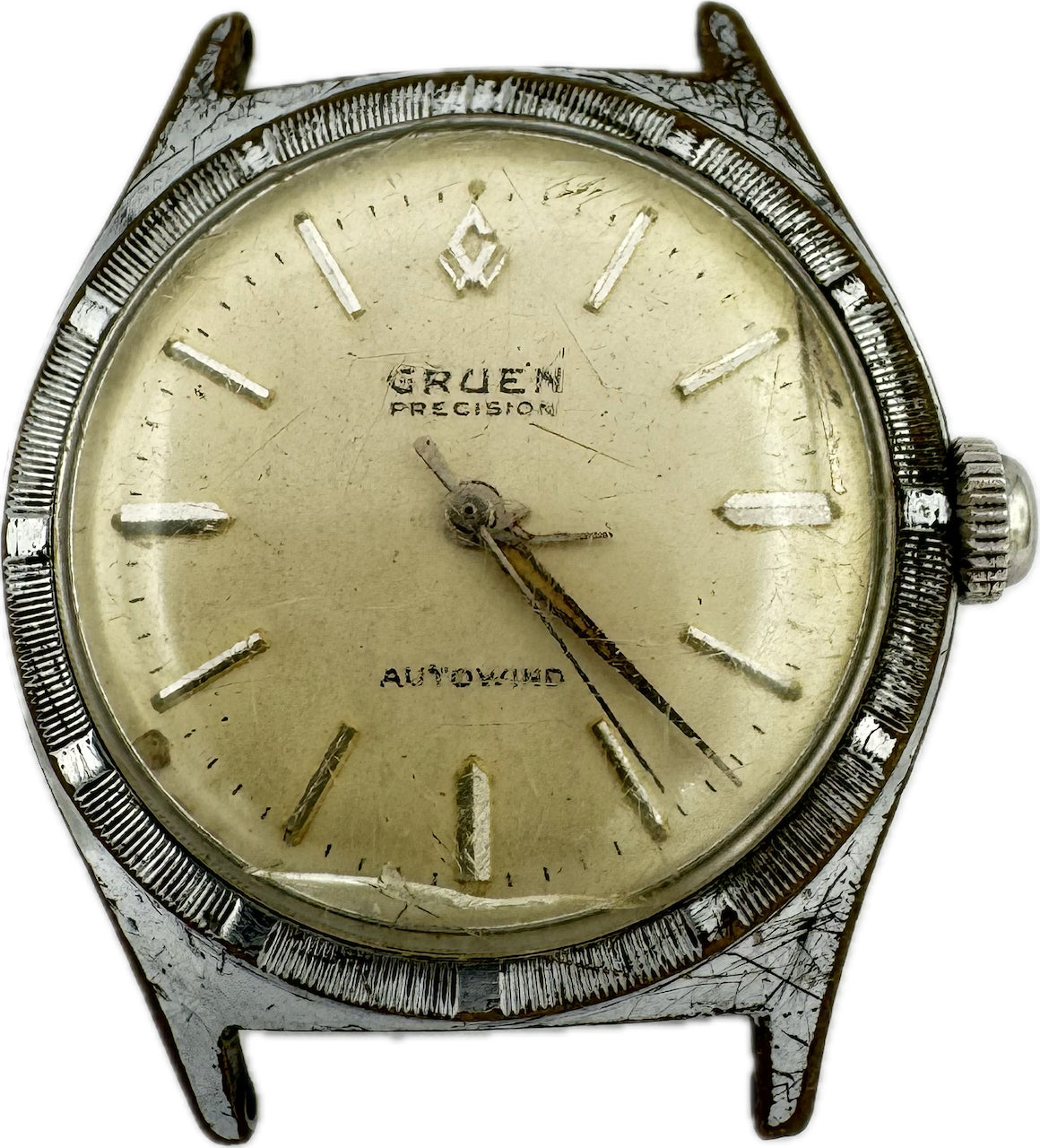 Wrist Watch Gruen Mens Watch 10K Gold Filled Gruen Curvex