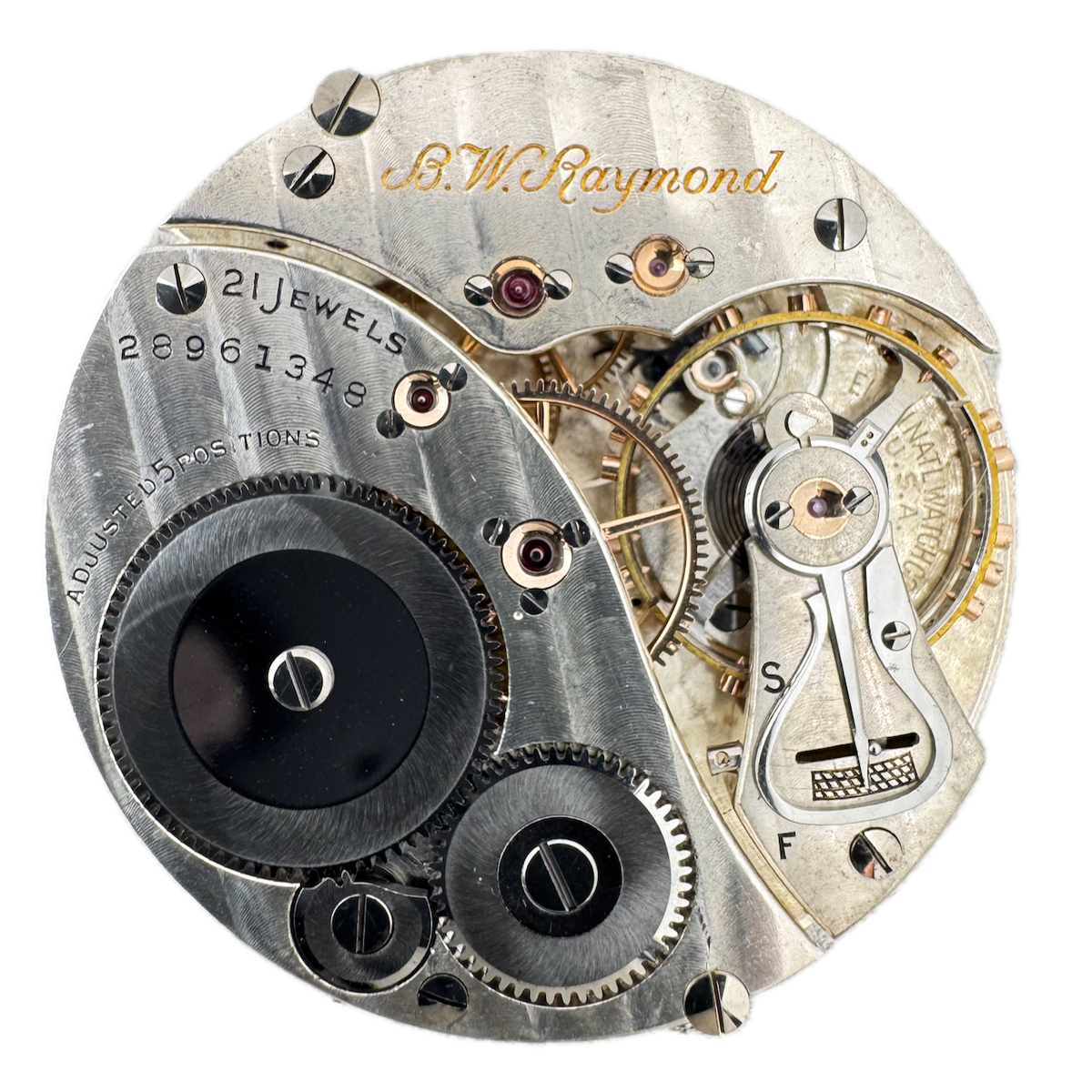 Vintage 16s 1926 Elgin 21j Mechanical Railroad Pocket Watch Movement 478 USA