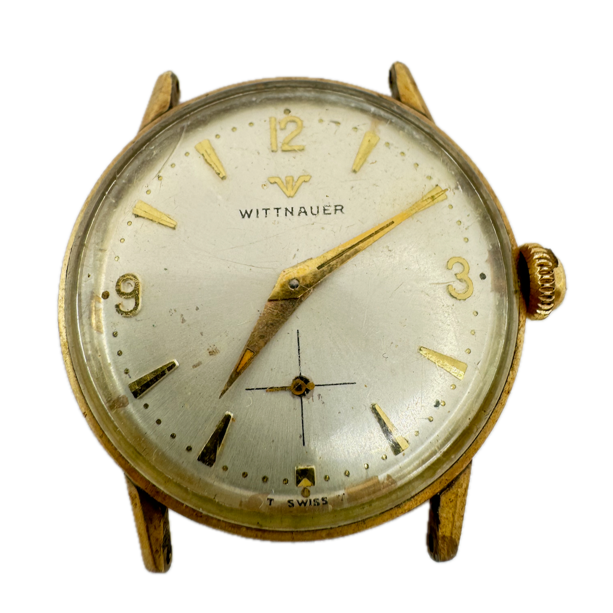 Vintage 32mm Wittnauer Men's Mechanical Wristwatch 10k Rolled Gold Plated