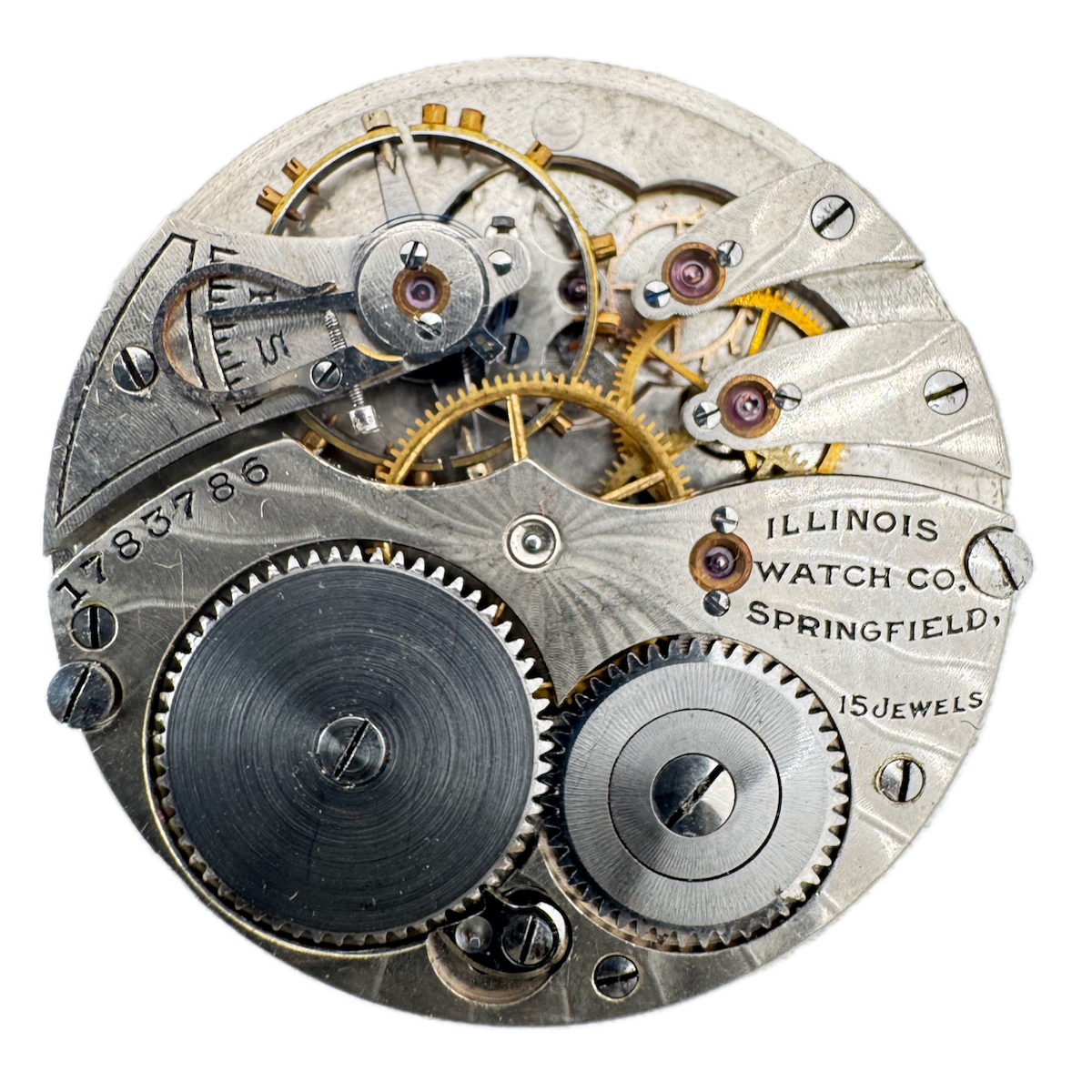 Antique 12s 1905 Illinois 15 Jewel Mechanical Pocket Watch Movement 228 USA