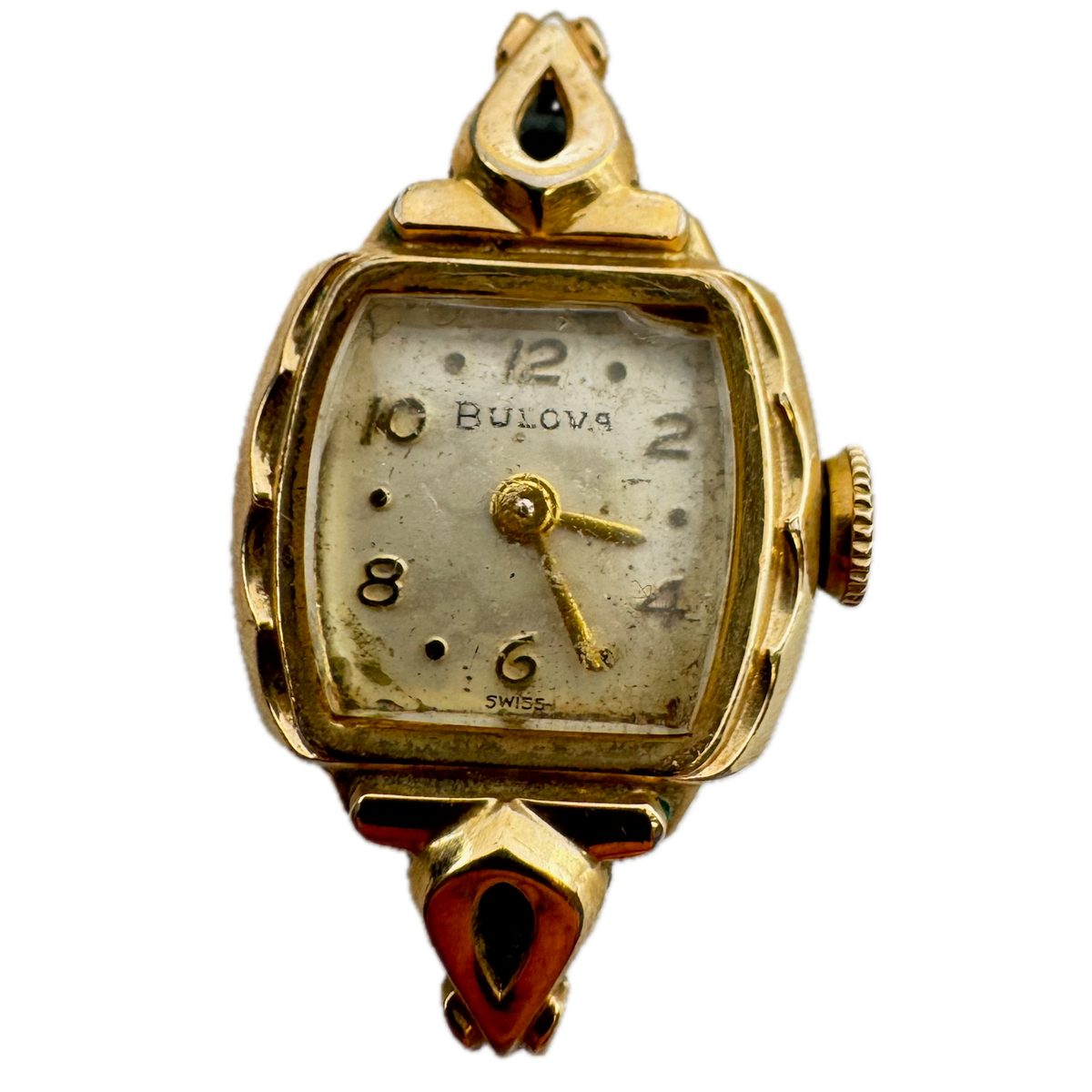 Vintage 1954 Bulova Scalloped Cocktail Ladies Mechanical Wristwatch 680 Swiss