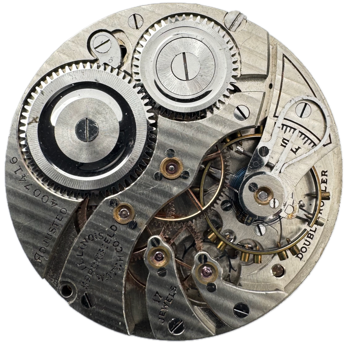 Antique 12s 1922 Illinois 17 Jewel Mechanical Pocket Watch Movement 405 USA