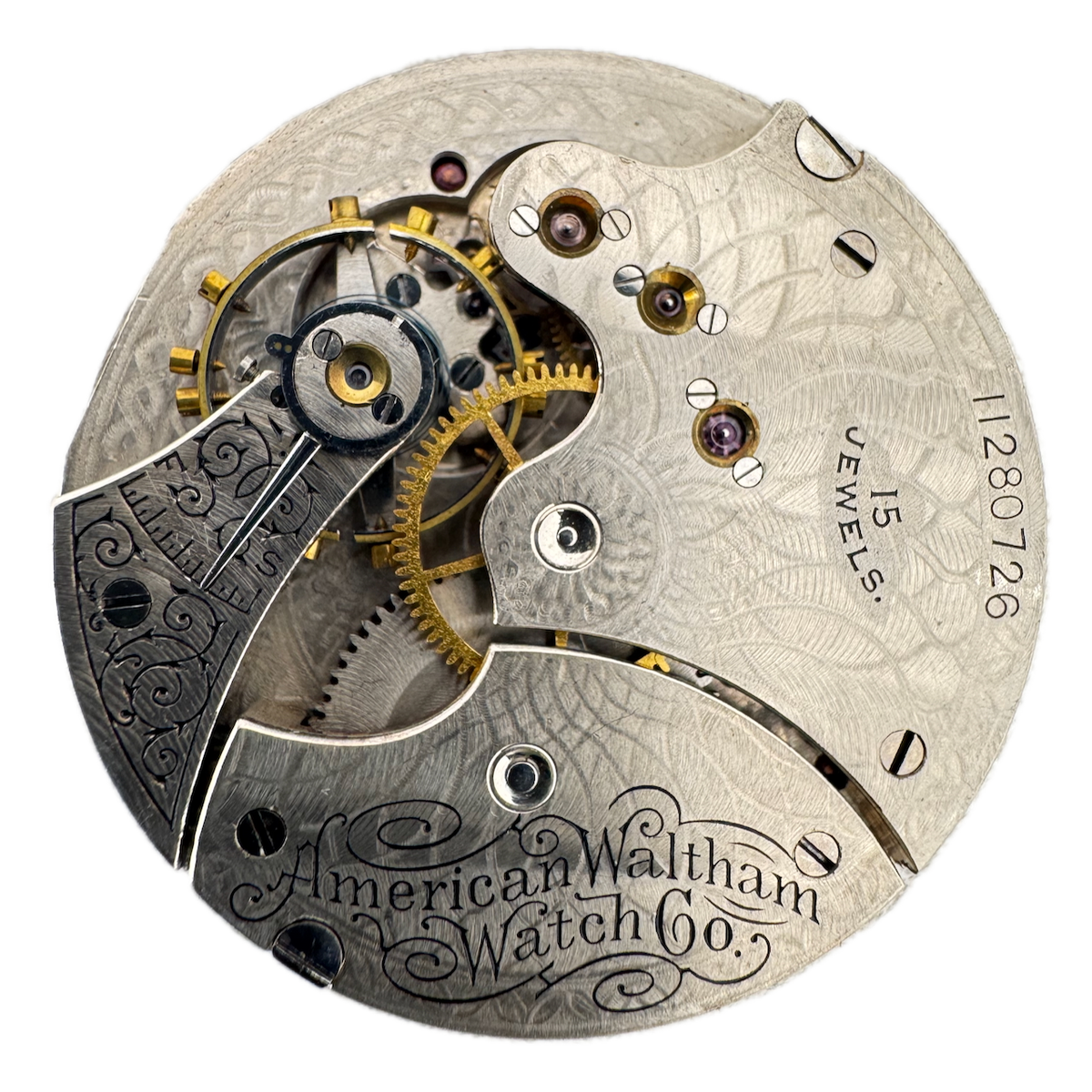Antique 6s 1902 Waltham 15j Mechanical Hunter Pocket Watch Movement Seaside USA