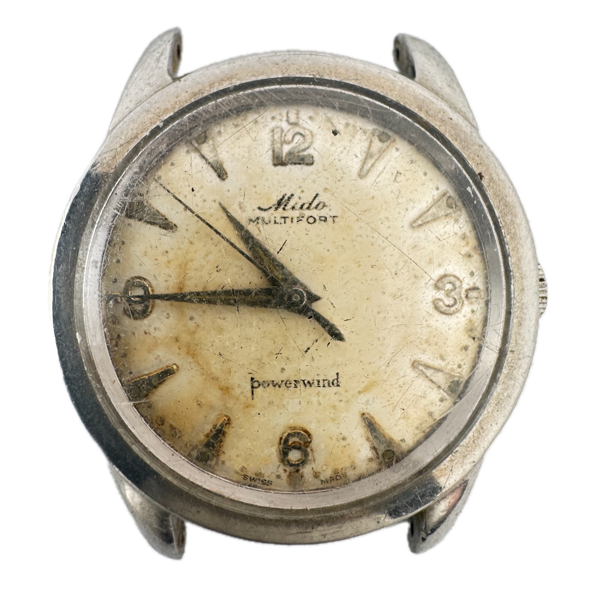 Vintage 36mm Mido Multifort 17 JMen's Automatic Wristwatch 917P Swiss Steel