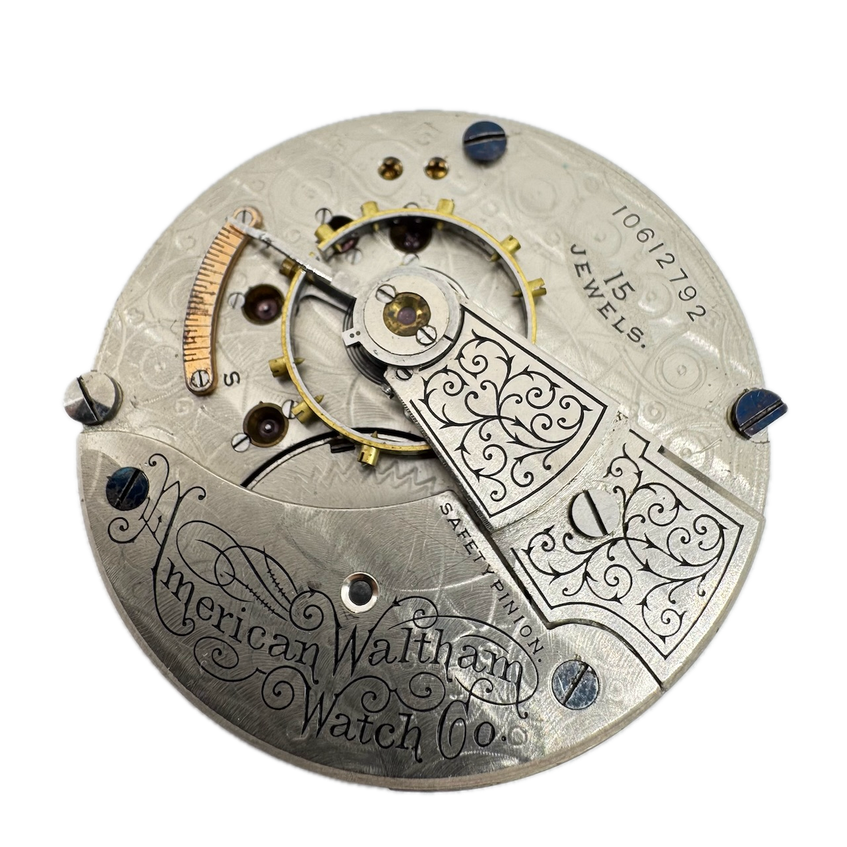 Antique 18s 1901 Waltham Canadian 15 Jewel Mechanical Pocket Watch Movement 820