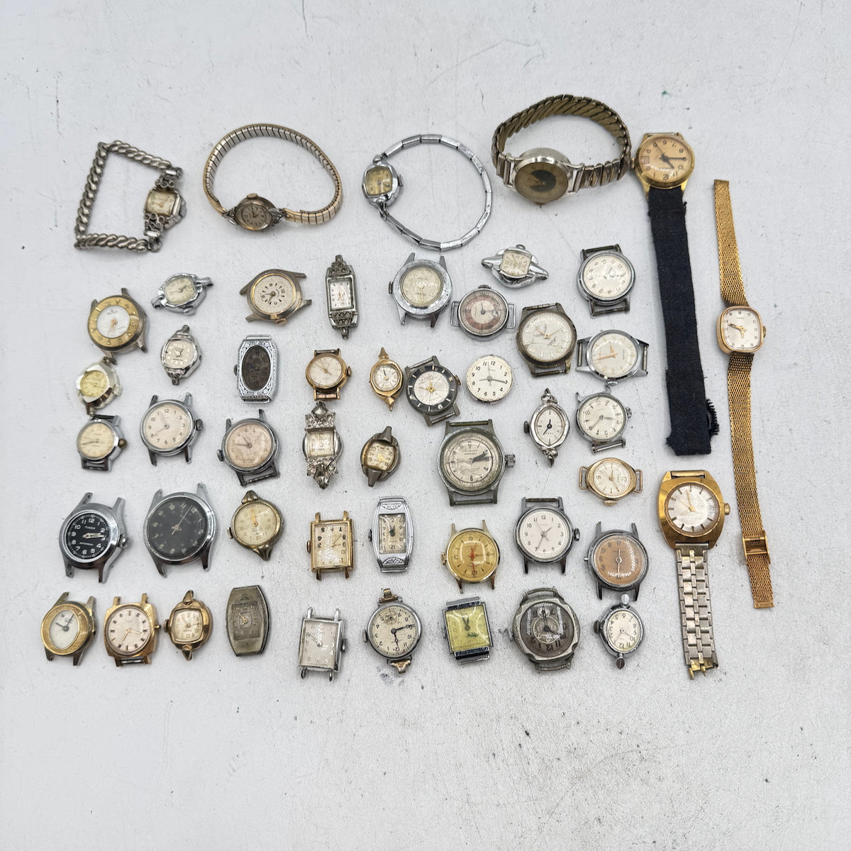 Vintage Bulova, Bradley, Timex, etc. Lot of 50 Ladies Mechanical Wristwatch 3