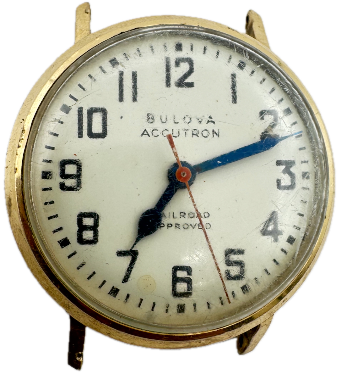 Vintage 34mm 1966 Accutron Railroad Approved Men's Tuning Fork Wristwatch 214