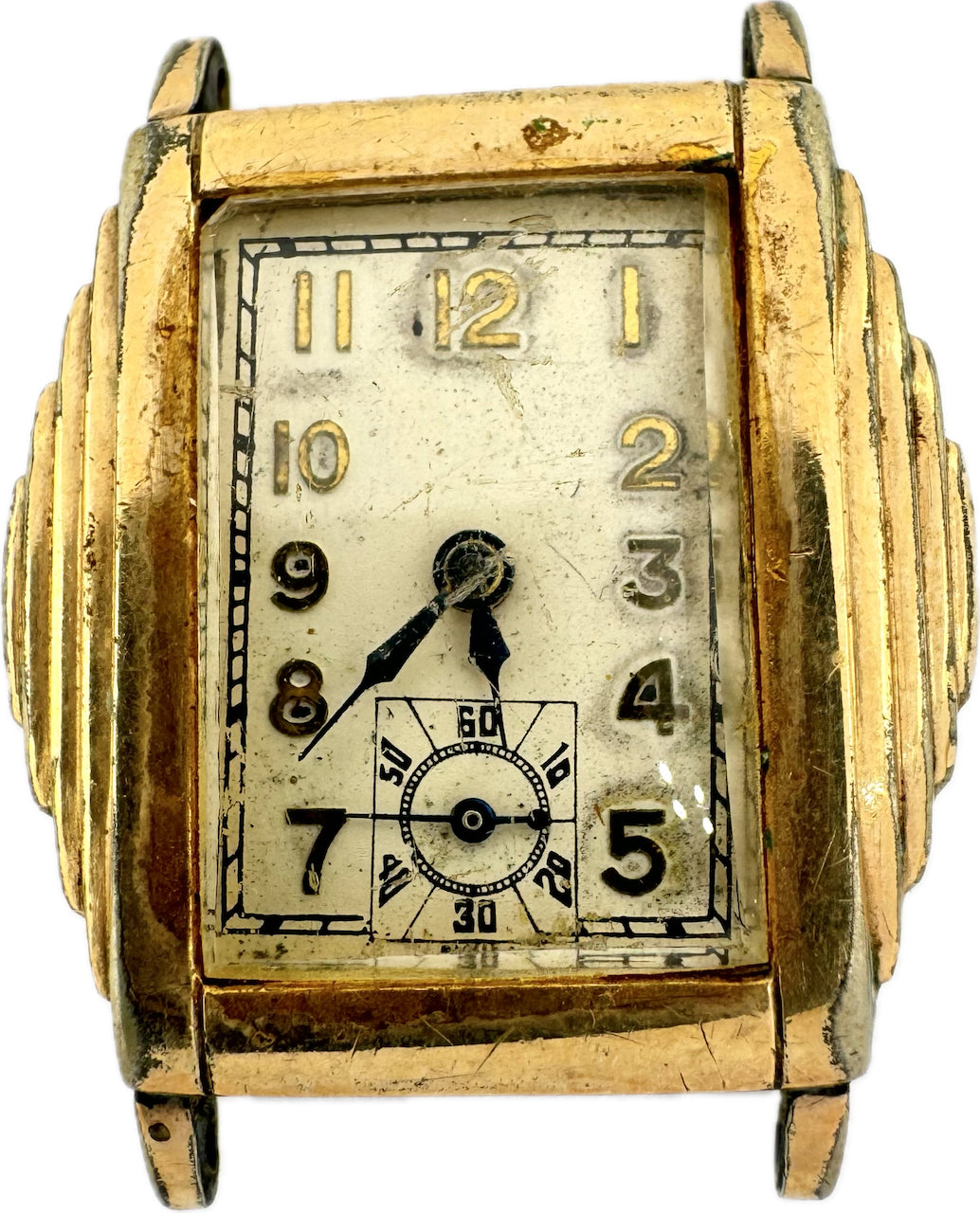 Vintage Rima Men's Mechanical Wristwatch 10k Rolled Gold Plated Art Deco