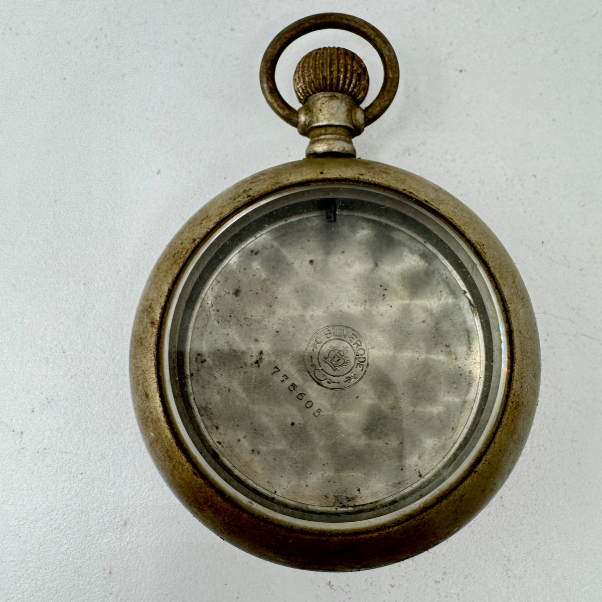 Antique 18 Size Philadelphia Open Face Pocket Watch Case Silverode USA