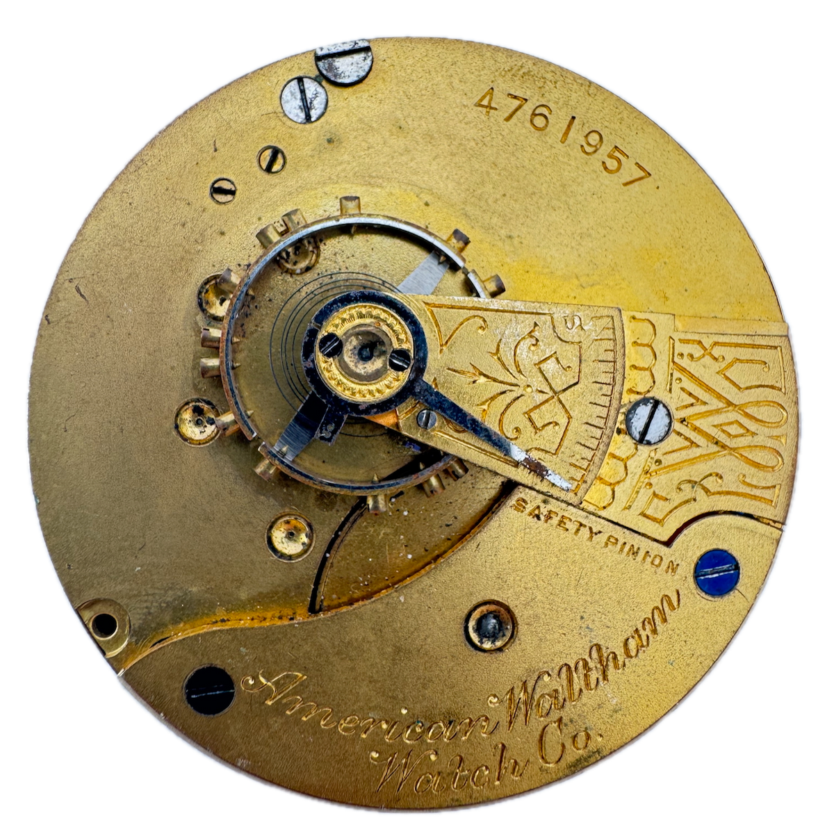Antique 18s 1890 Waltham 7 Jewel Mechanical Pocket Watch Movement 1 USA