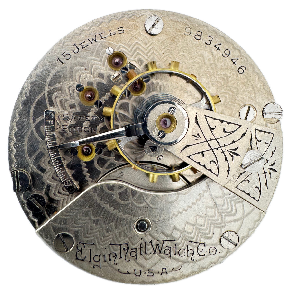 Antique 18s 1903 Elgin 15 Jewel Mechanical Pocket Watch Movement 218 USA