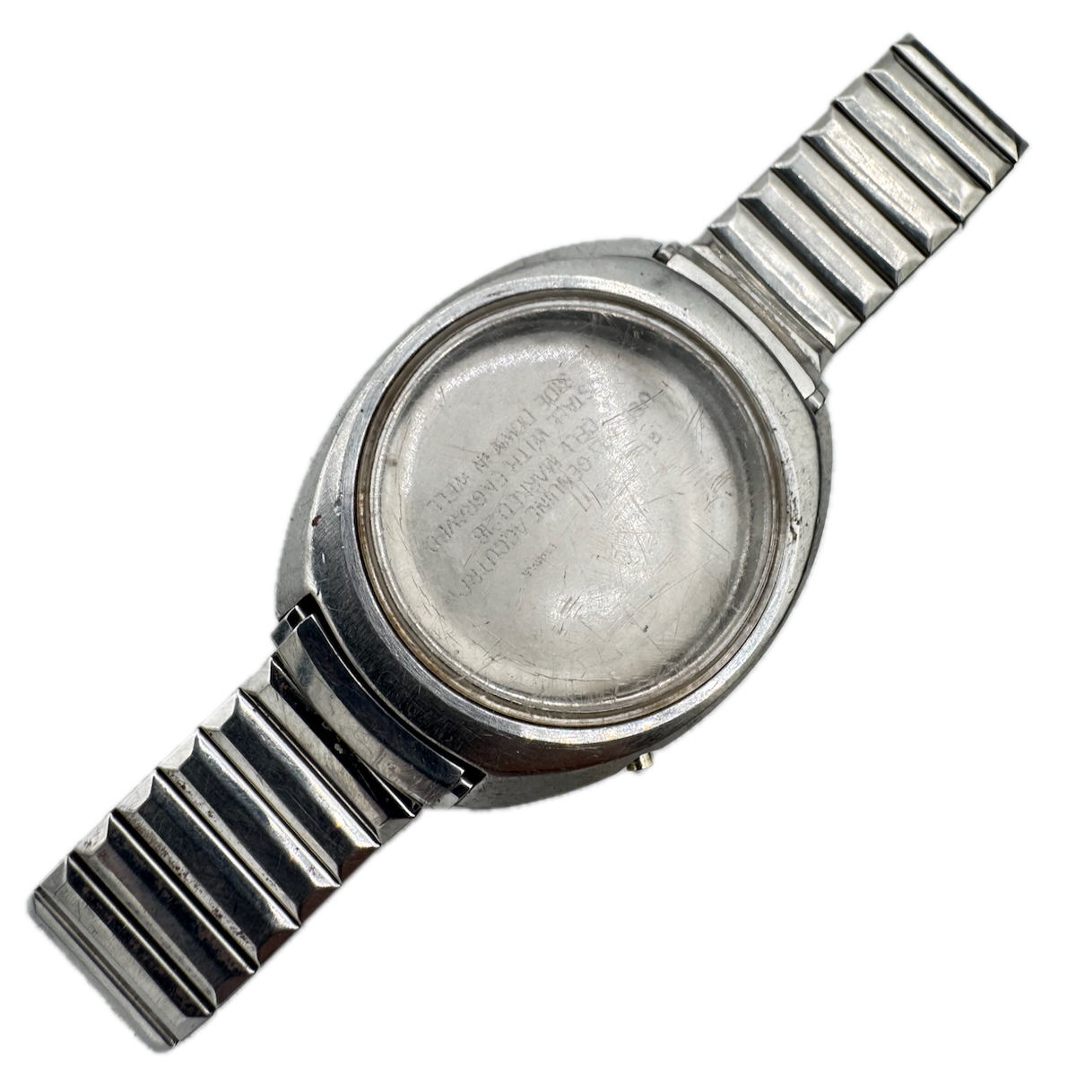 Vintage Bulova N7 Accutron Men's Wristwatch Case 35mm Stainless Steel Taiwan