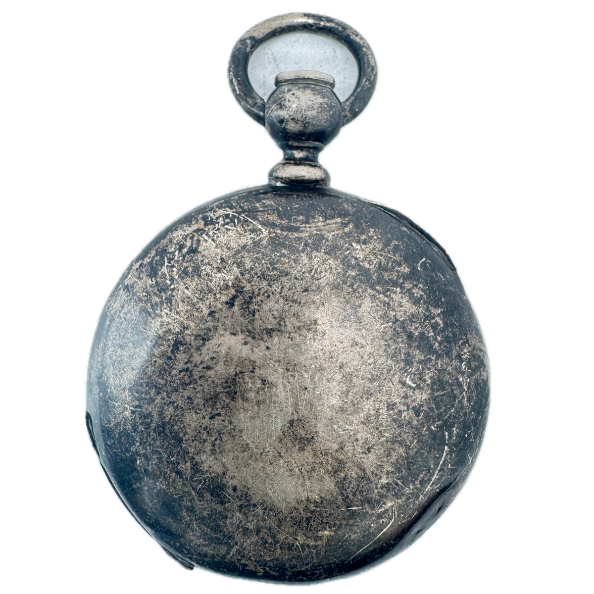 Antique 18s Fahys Engraved Hunter Pocket Watch Case for Key Coin Silver USA