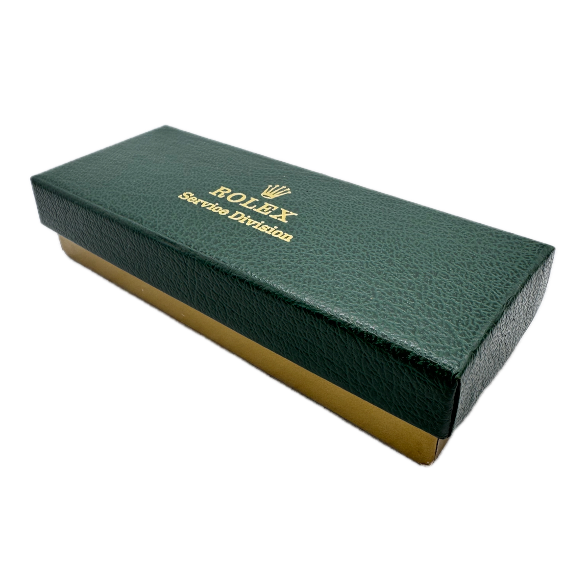 Vintage 6in Rolex Service Division Men's Wristwatch Box Swiss Cardboard&Leather