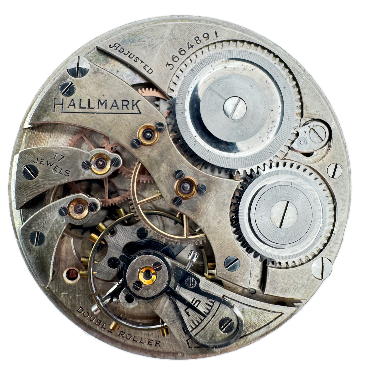 Antique 14s Hallmark 3 17 Jewel Mechanical Pocket Watch Movement Illinois 505