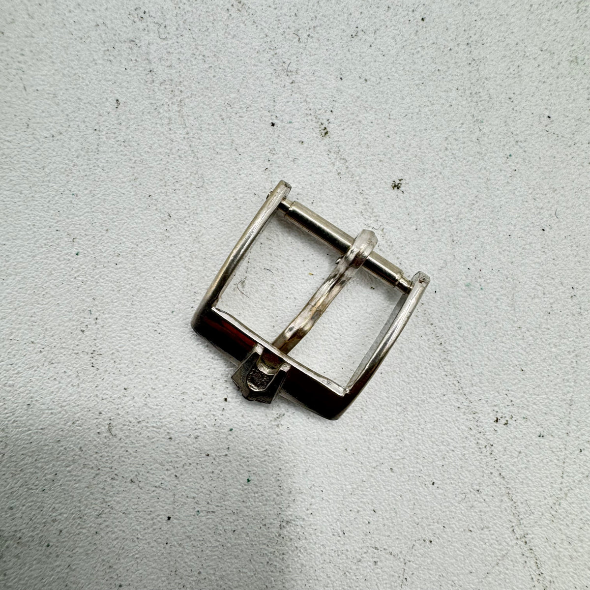 Vintage 13mm Bulova Men's Wristwatch Band Buckle 10k White Gold Filled Accutron