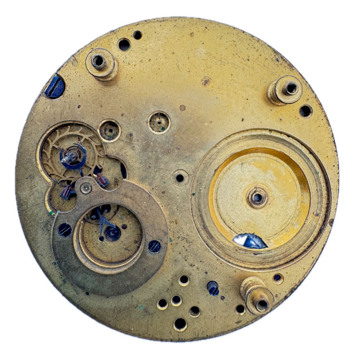 Antique 18s 1881 Lancaster 10 Jewel Mechanical Pocket Watch Movement West End