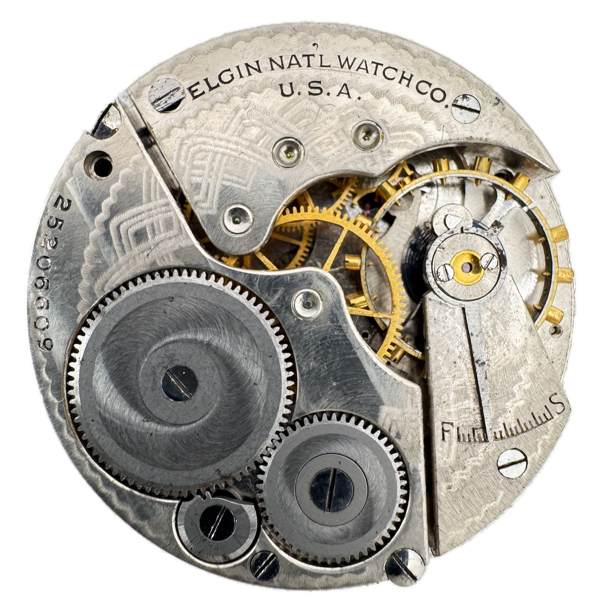 Antique 16s 1923 Elgin 7 Jewel Mechanical Pocket Watch Movement 291 USA