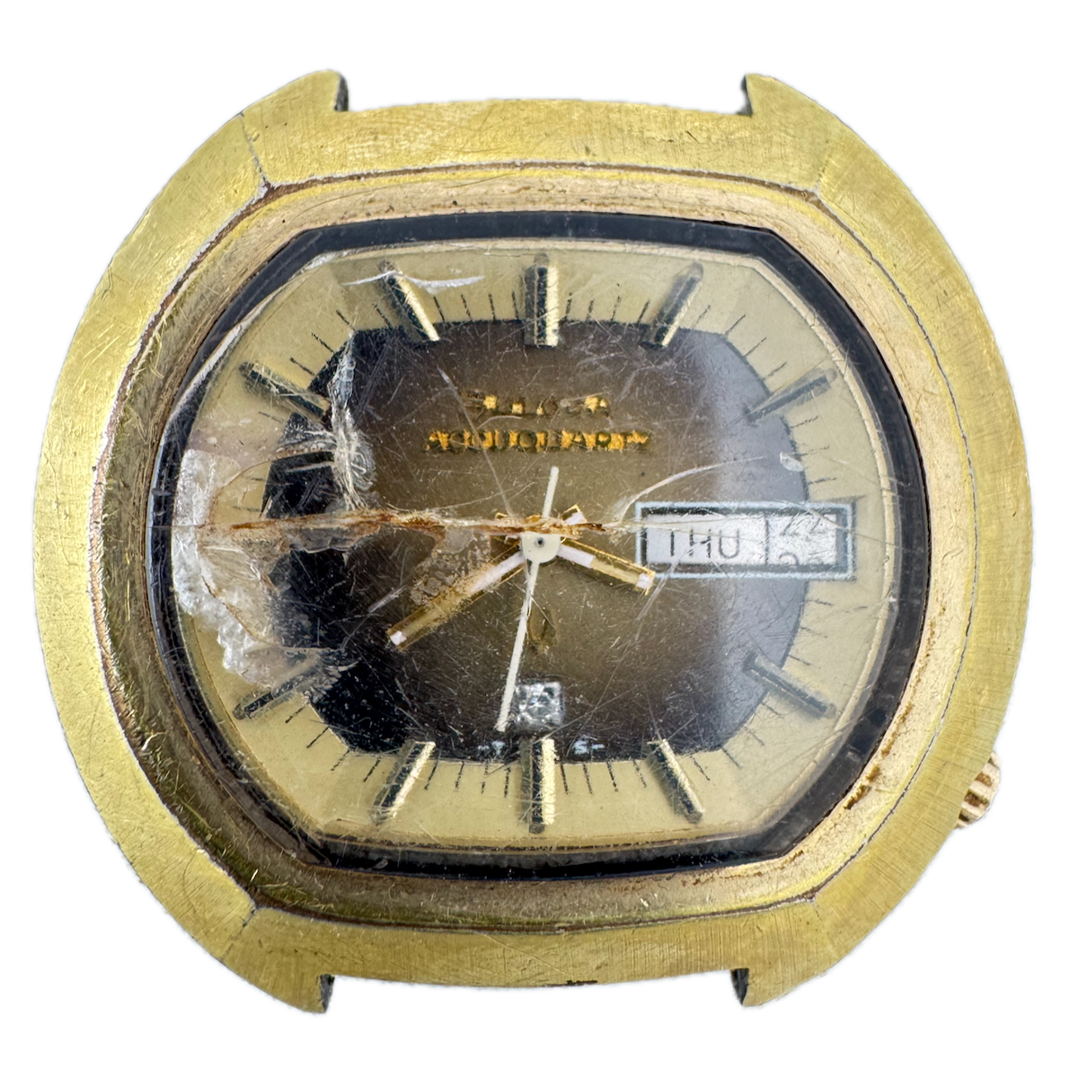 Vintage 41.5mm 1973 Bulova Accuquartz Men's Quartz Wristwatch 224 2 USA 10k RGP