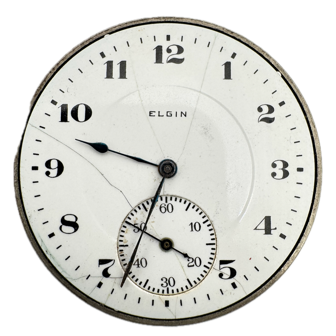 Antique 12s 1921 Elgin Mechanical Open Face Pocket Watch Movement 345 ...