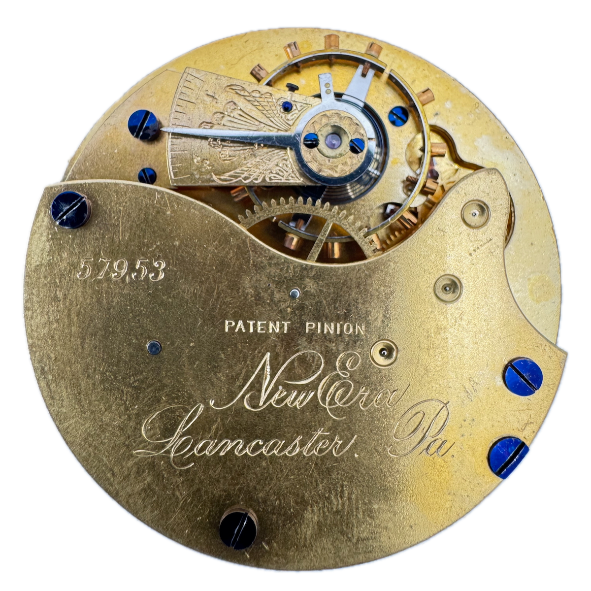 Antique 18s 1881 Lancaster 7j Mechanical Hunter Pocket Watch Movement New Era