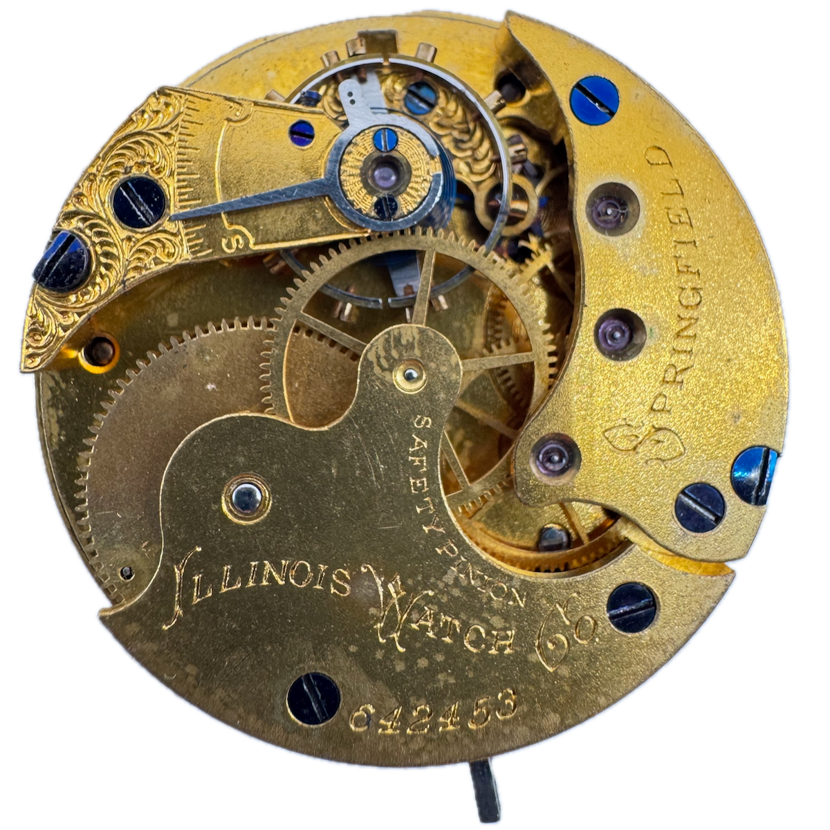 Antique 6s 1886 Illinois 11 Jewel Mechanical Hunter Pocket Watch Movement 141