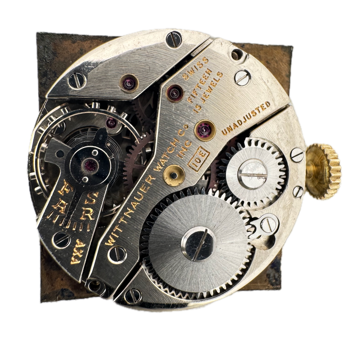 Vintage Wittnauer 10E 15 Jewel Mechanical Men's Wristwatch Movement 810 Swiss