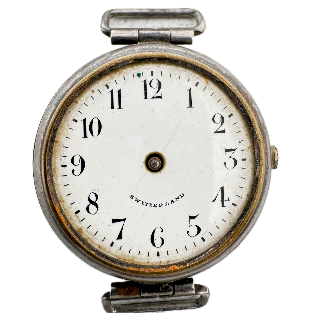 Vintage Gallet Lady Racine Driver Men's Mechanical Wristwatch Chrome Plated