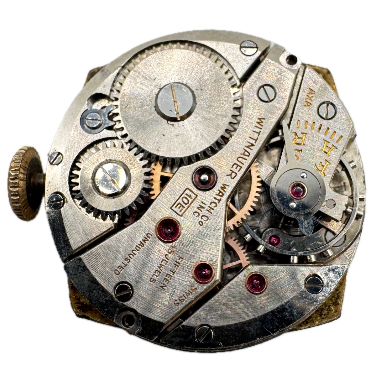 Vintage Wittnauer Square Mechanical Men's Wristwatch Movement 10 E Swiss