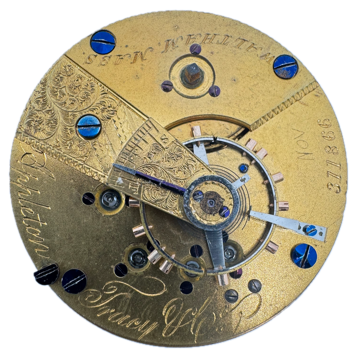 Antique 18s 1867 Appleton Tracy & Co. 1857 15J Key Wind Pocket Watch Movement