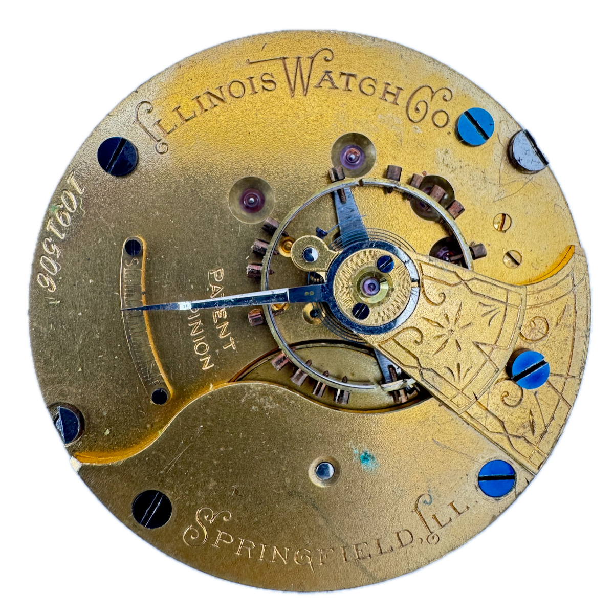 Antique 18s 1891 Illinois 11j Mechanical Hunter Pocket Watch Movement 2 USA