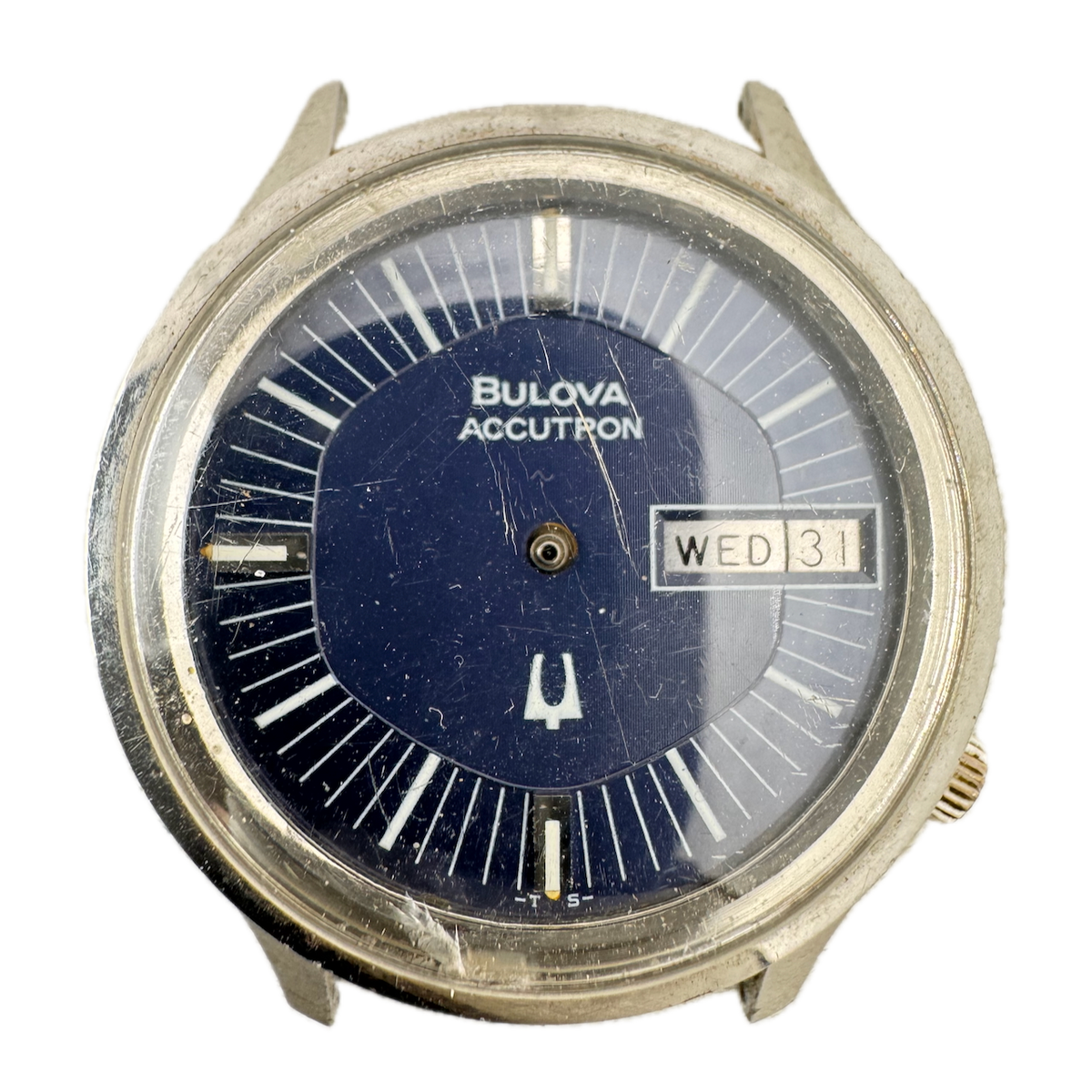 Vintage 36mm 1977 Accutron GT-3680 Men's Tuning Fork Wristwatch 2193.10 USA