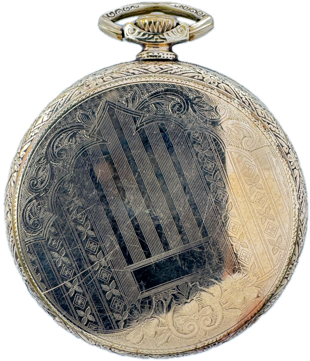 Keystone Cyclone Antique 12s Keystone Cyclone Open Face Pocket Watch Case 10 Year GF Pi ...
