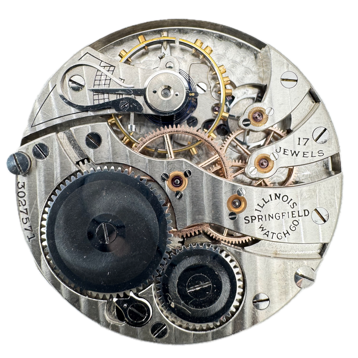 Antique 16s 1916 Illinois 17j Mechanical Hunter Pocket Watch Movement 304 USA