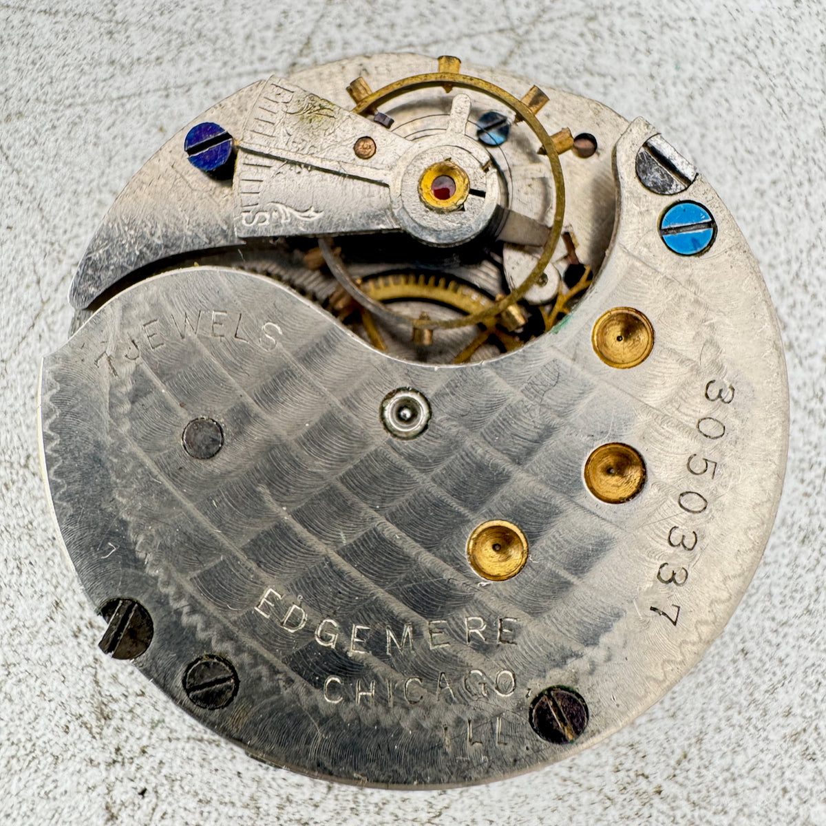 Antique 6s 1902 New York Standard 7j Mechanical Hunter Pocket Watch Movement