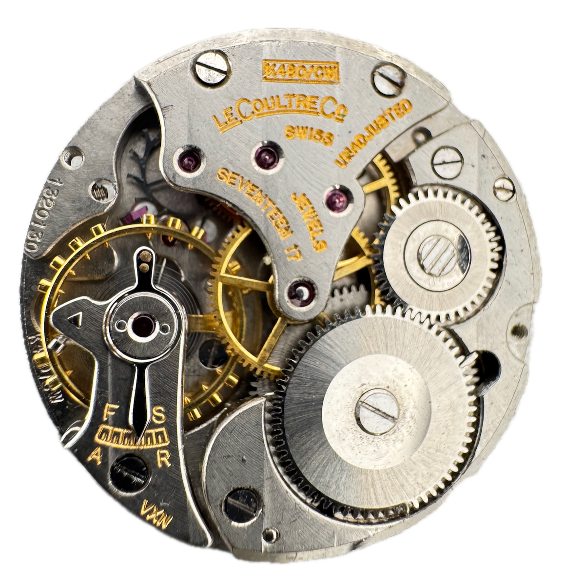 Vintage 24mm Le Coultre 17 Jewel Mechanical Men's Wristwatch Movement Swiss