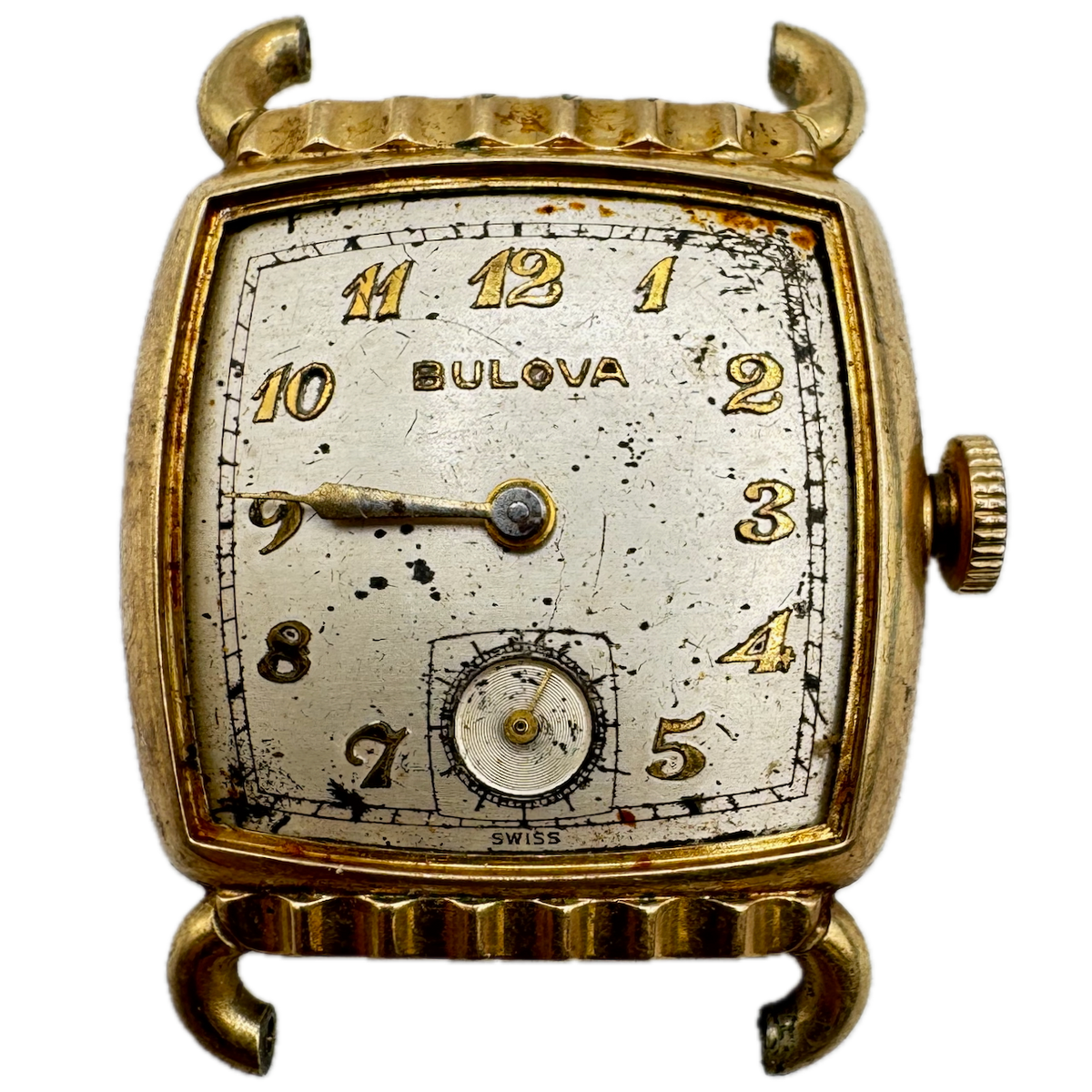 Vintage 1951 Bulova Director Men's Mechanical Wristwatch 10 BT Steel & 10k RGP