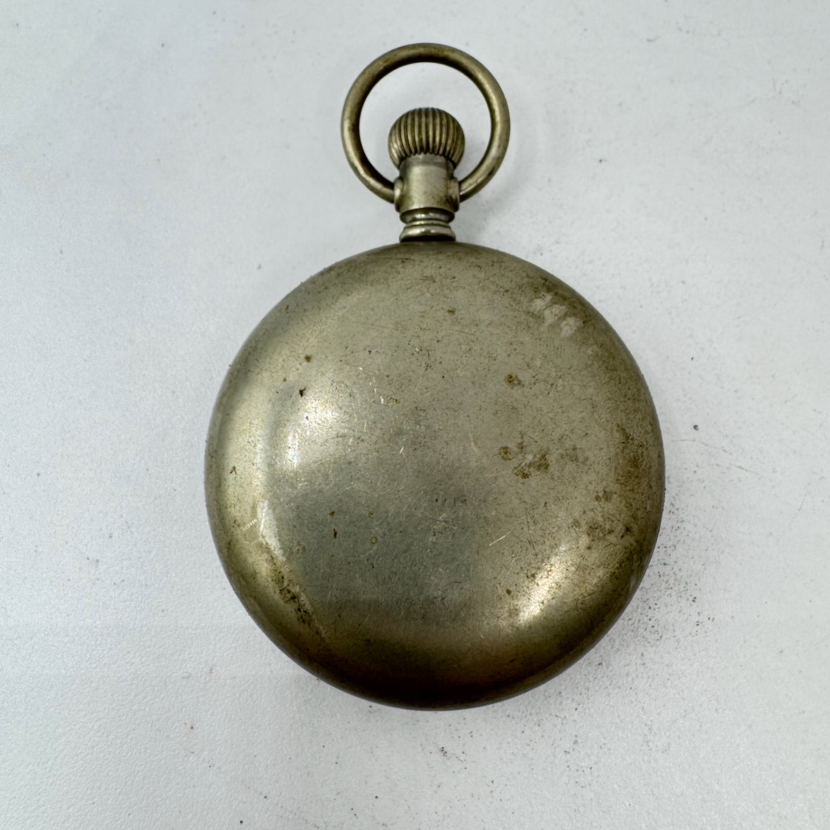 Antique 18 Size Keystone Open Face Pocket Watch Case Silveroid Coin Edge 2 USA